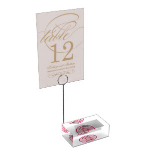 What Number Are We On?  Retro Table Card Holder