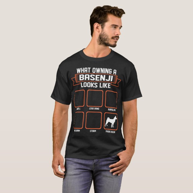 What Owning Basenji Dog Looks Like Funny Tshirt (Front Full)