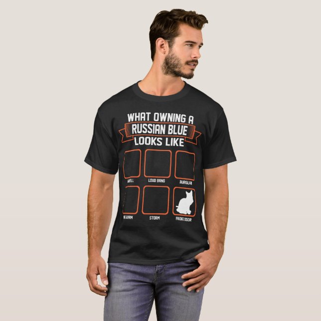 What Owning Russian Blue Cat Looks Like Funny Tees (Front Full)