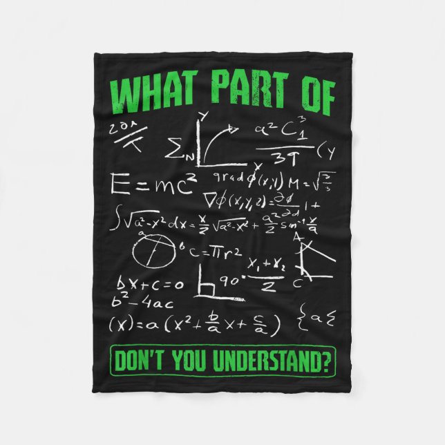 What Part Don't You Understand Engineering Student Fleece Blanket (Front)
