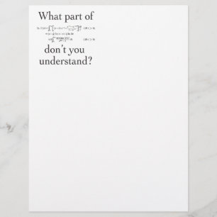 What Part of...?