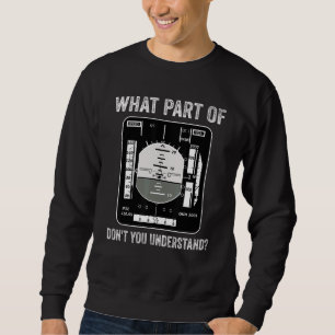 What Part Of Aeroplane Don't You Understand Pilot Sweatshirt