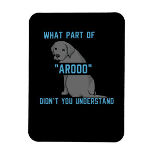 What Part of AROOO Didn't You Understand Magnet