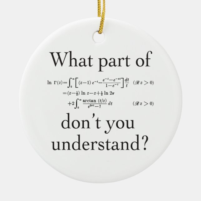 What Part of... Ceramic Tree Decoration (Front)