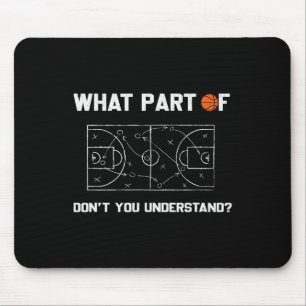 What Part Of Don't You Understand Fun Sketll Coach Mouse Mat