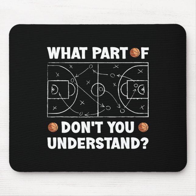 What Part Of Don't You Understand Fun Sketll Coach Mouse Mat (Front)