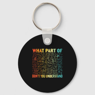 What Part Of Don't You Understand _ Funny Math Tea Key Ring
