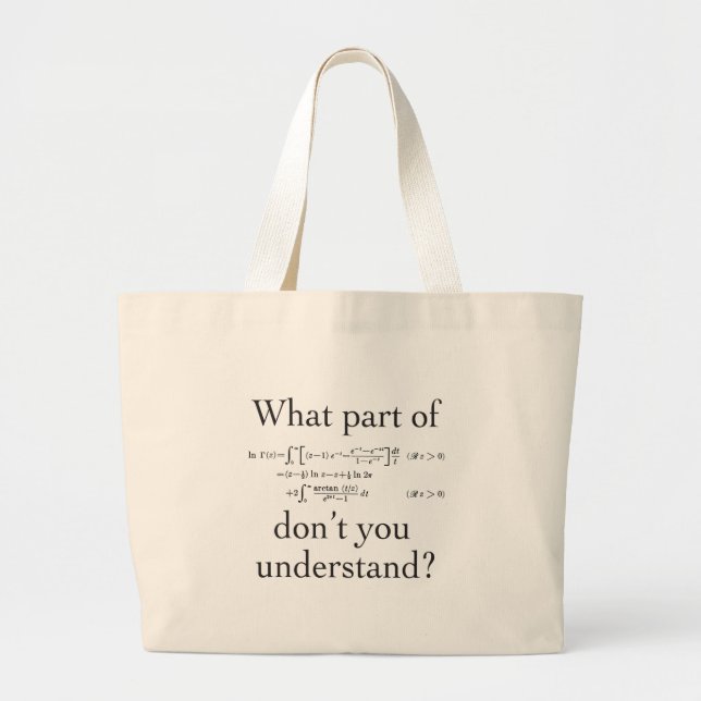 What part of... large tote bag (Front)