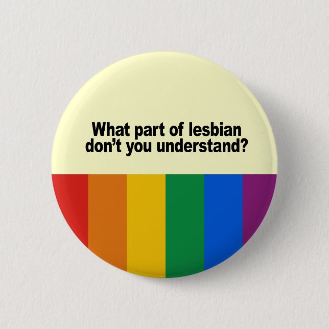 What part of lesbian 6 cm round badge (Front)