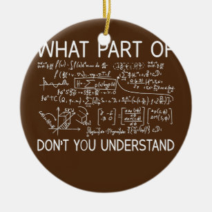 What Part Of Maths Don't You Understand Teacher Ceramic Tree Decoration