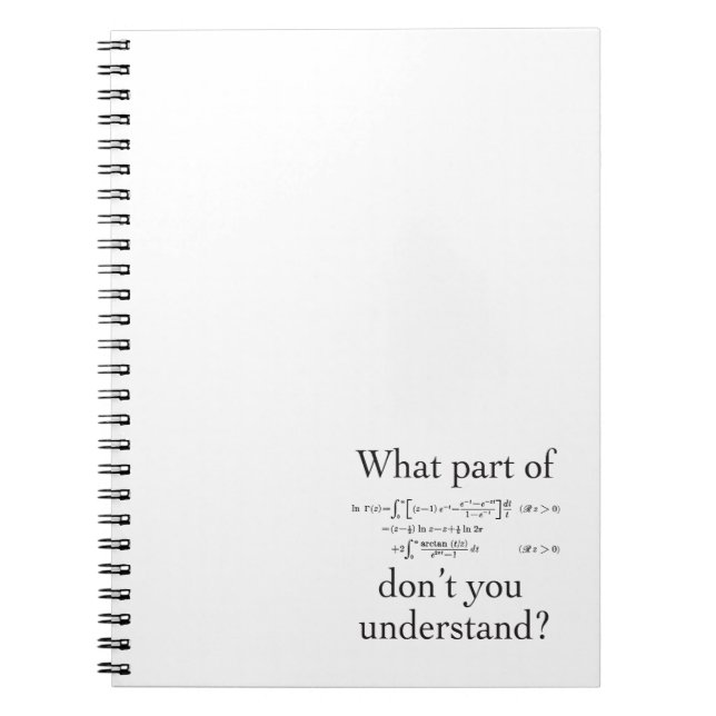 What Part of...? Notebook (Front)