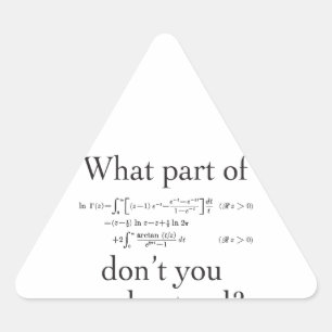 What Part of...? Triangle Sticker