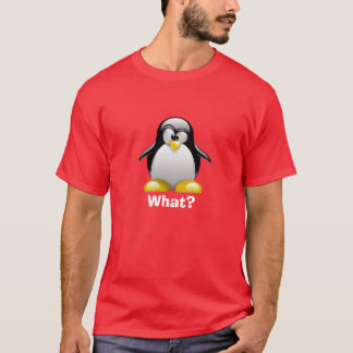 What? Penguin (Mens Red) T-Shirt