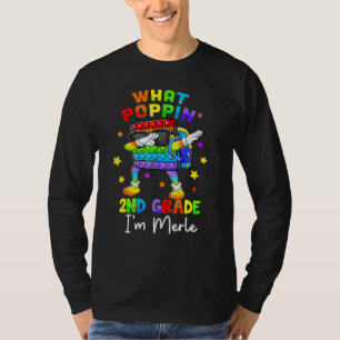 What Poppin 2nd Grade Back To School Boys Kids T-Shirt