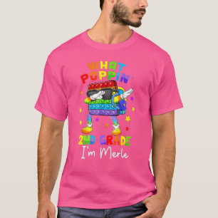 What Poppin 2nd Grade Back To School Boys Kids T-Shirt