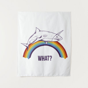 What rainbow shark tapestry