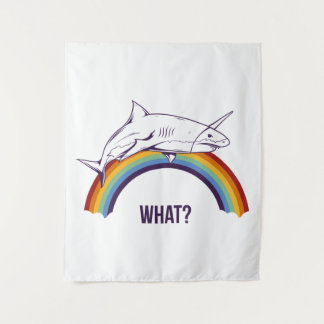 What rainbow shark tapestry