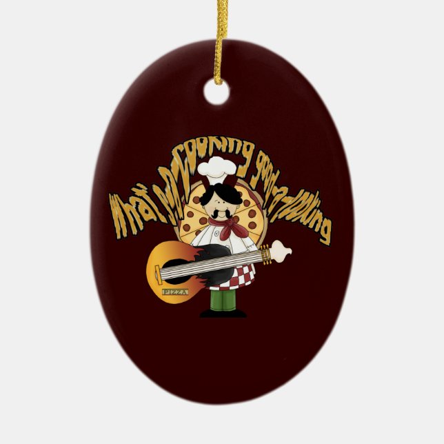 What’s-a-cooking-good-a-looking Ceramic Tree Decoration (Front)