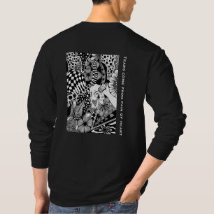 What’s Next? – Black and White Surreal Hand-Drawn T-Shirt