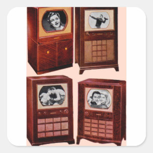 What’s on TV Square Sticker