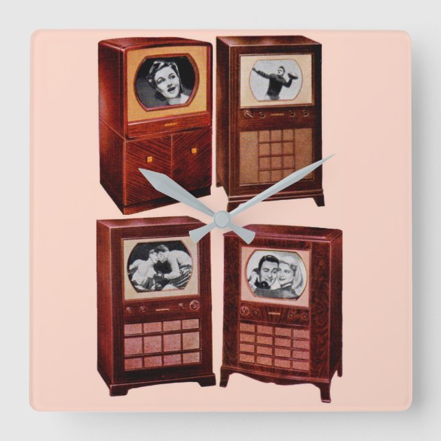 What’s on TV Square Wall Clock (Front)