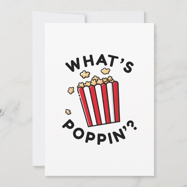 What’s Poppin’ Thank You Card (Front)
