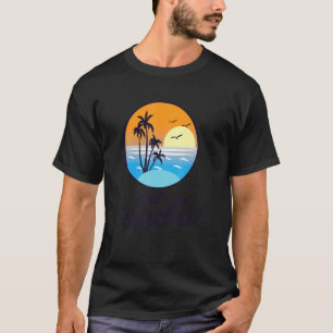 What´s Up Beaches Palm Tree Sunglasses Sea Cool Pu T-Shirt