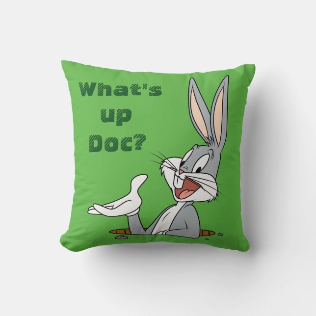 WHAT’S UP DOC?™ BUGS BUNNY™ Rabbit Hole Cushion (Front)