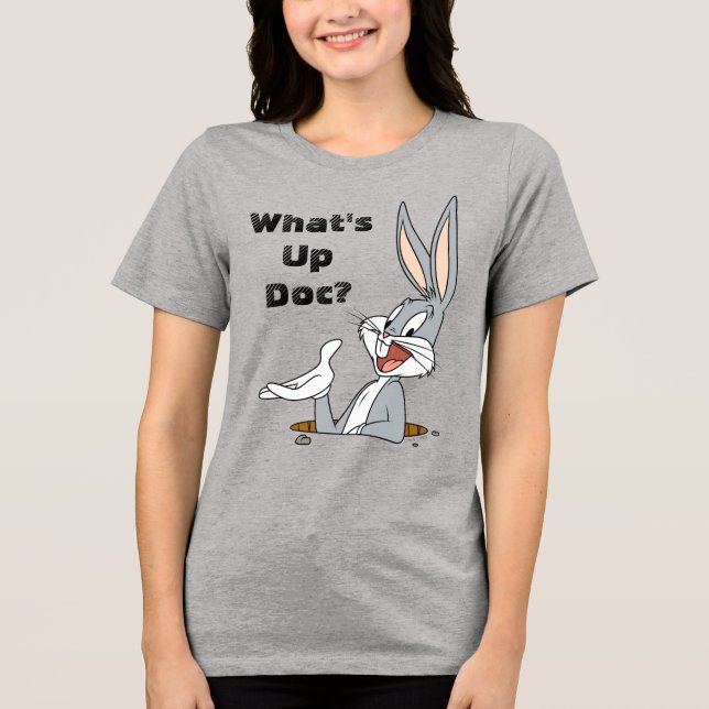 WHAT’S UP DOC?™ BUGS BUNNY™ Rabbit Hole Tri-Blend Shirt (Front)