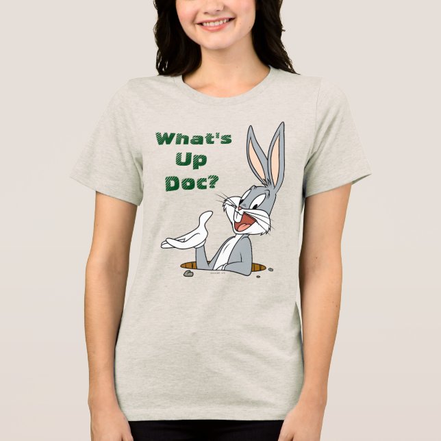 WHAT’S UP DOC?™ BUGS BUNNY™ Rabbit Hole Tri-Blend Shirt (Front)