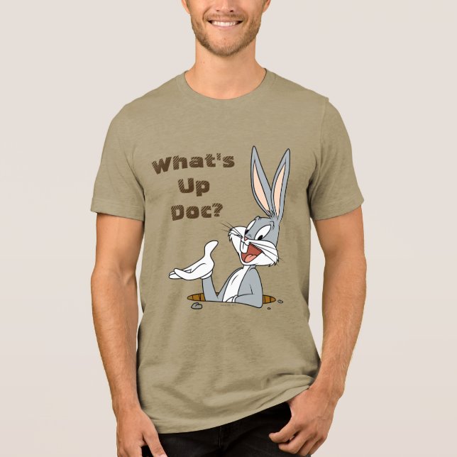 WHAT’S UP DOC?™ BUGS BUNNY™ Rabbit Hole Tri-Blend Shirt (Front)