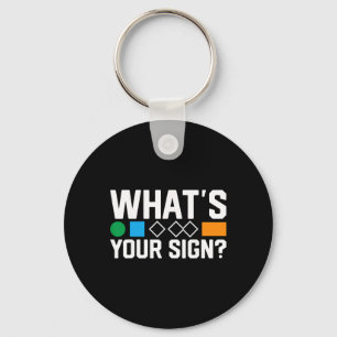 What’s Your Sign Funny Skiing Trail Marker Humor S Key Ring