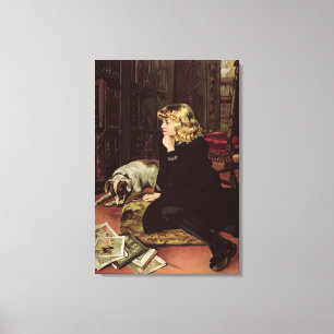 What Shall I Read? Canvas Print