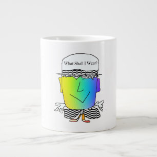 What Shall I Wear? Comic Funny Large Coffee Mug