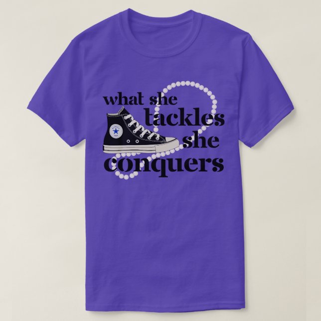 What she tackles she conquers Kamala T-Shirt (Design Front)