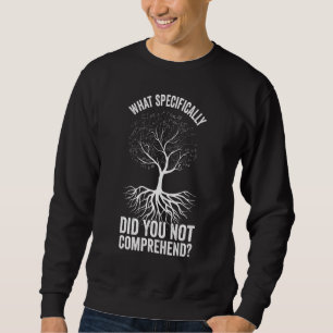 What Specifically Did You Not Comprehend Math Sweatshirt