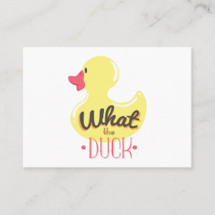 What the duck business card