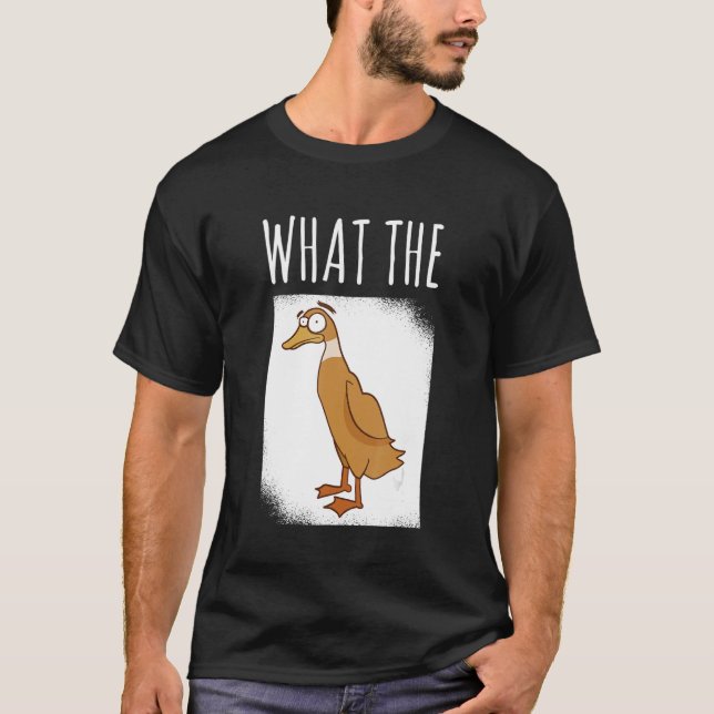 What The Duck Duck Morning Grouch Coffee Rubber Du T-Shirt (Front)