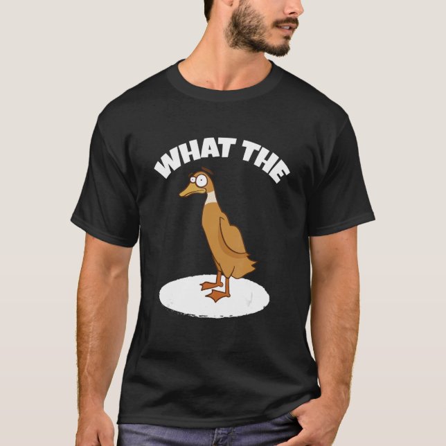 What The Duck Duck Morning Grouch Coffee Rubber Du T-Shirt (Front)