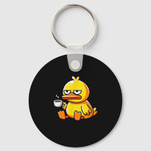 What The Duck Owner I Love Ducks Lover Funny Rubbe Key Ring