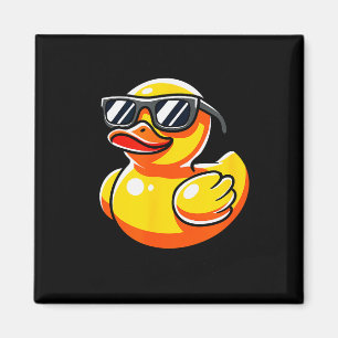 What The Duck Owner I Love Ducks Lover Funny Rubbe Magnet