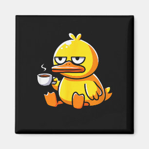 What The Duck Owner I Love Ducks Lover Funny Rubbe Magnet