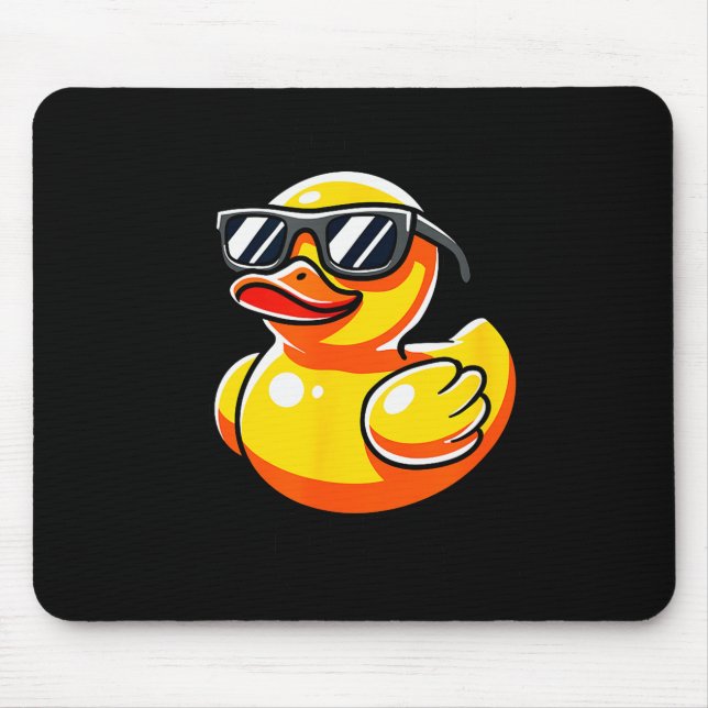 What The Duck Owner I Love Ducks Lover Funny Rubbe Mouse Mat (Front)