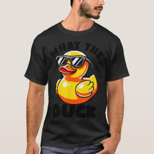 What The Duck Owner I Love Ducks Lover Funny Rubbe T-Shirt