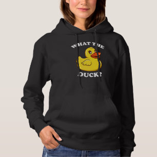 What The Duck Yellow Rubber Duck Duck Quack Hoodie
