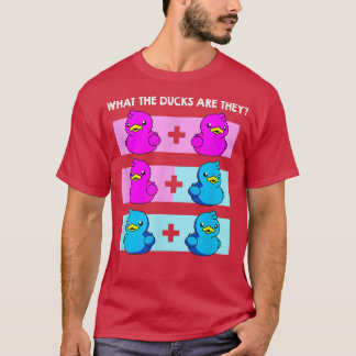 What The Ducks Are They Twins Gender Reveal Party  T-Shirt