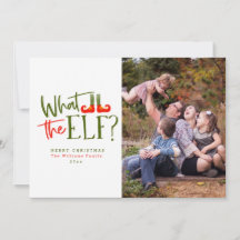 What The Elf Christmas Photo Cards
