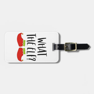 What the Elf Funny Christmas Elf Santa Claus  Luggage Tag