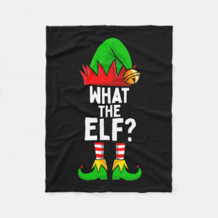 What The Elf Matching Family Christmas Fleece Blanket