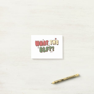 What The ELF Retro Christmas Post-it Notes